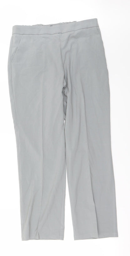 Womens UK Size 12 Marks and Spencer Regular Fit  Grey Trousers