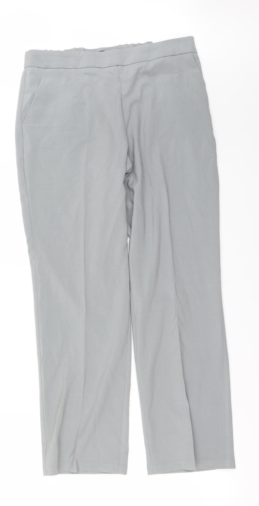 Womens UK Size 12 Marks and Spencer Regular Fit  Grey Trousers