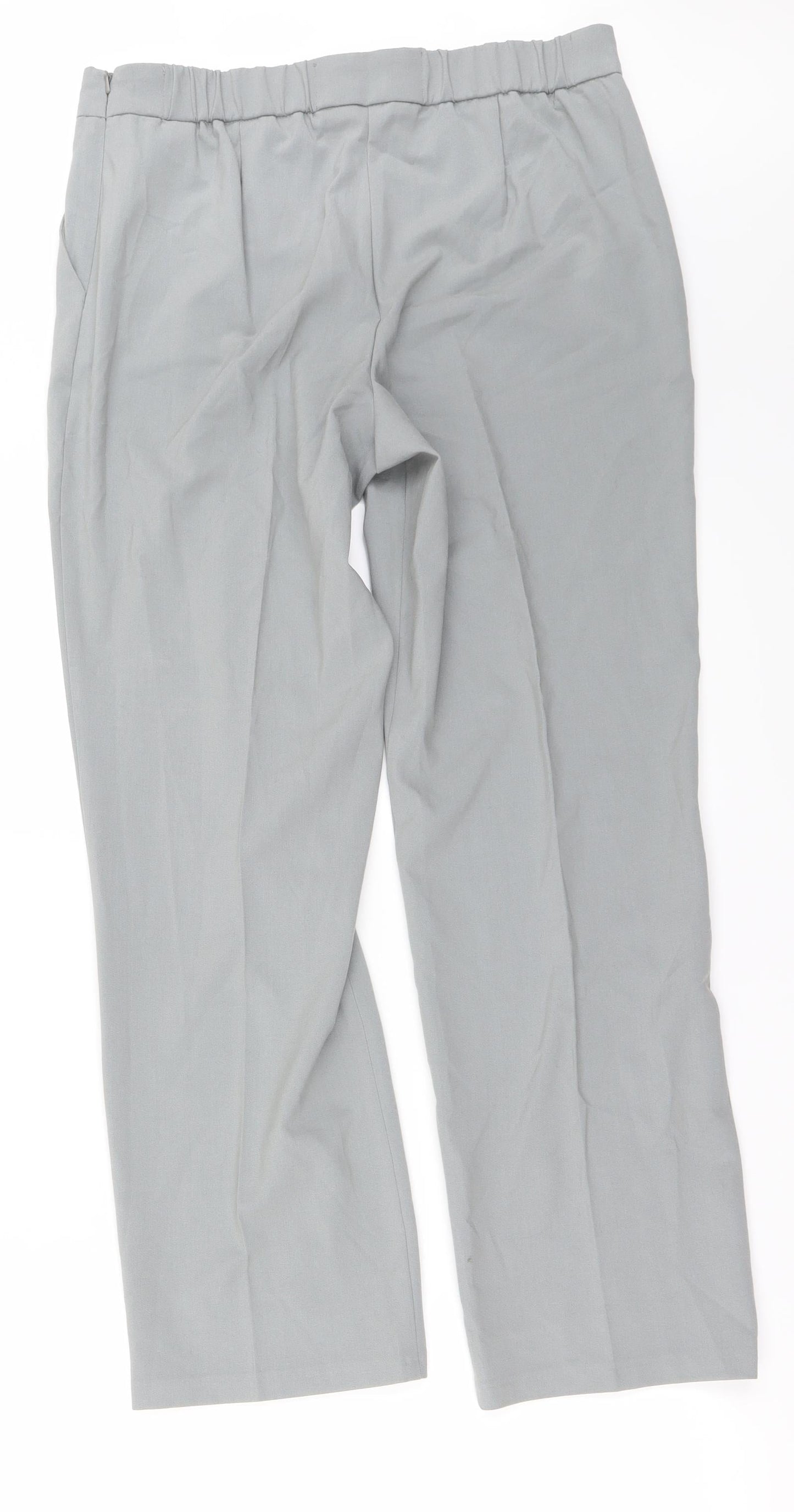 Womens UK Size 12 Marks and Spencer Regular Fit  Grey Trousers