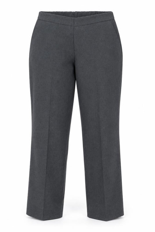 Womens UK Size 14 Preworn Regular Fit  Grey Trousers