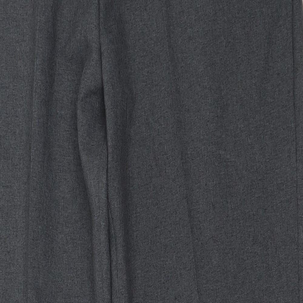 Womens UK Size 14 Preworn Regular Fit  Grey Trousers
