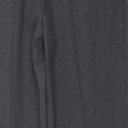 Womens UK Size 14 Preworn Regular Fit  Grey Trousers
