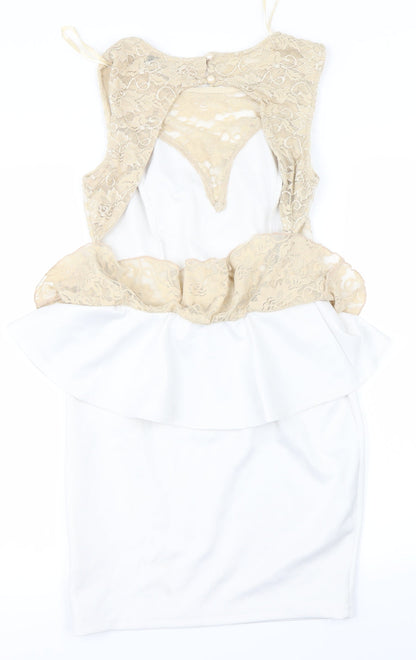 AX Womens Beige   Fit & Flare  Size 12