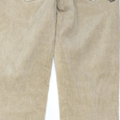 PAC TEST Womens Beige   Straight Jeans Size 12 L26 in