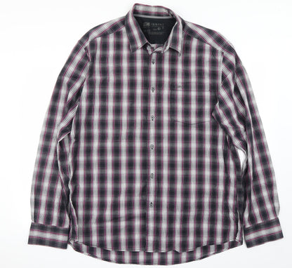Mens UK Size M Preworn Purple  Button-Up Long Sleeve Casual Shirt