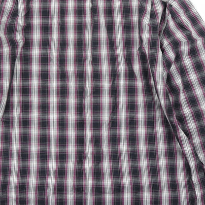 Mens UK Size M Preworn Purple  Button-Up Long Sleeve Casual Shirt