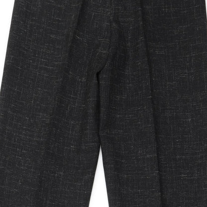pecci Mens Black   Trousers  Size 28 in L26 in