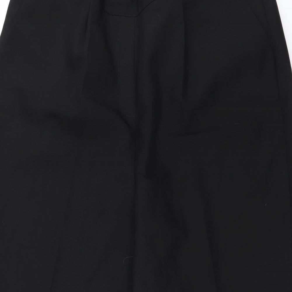 Womens UK Size 18 Preworn Regular Fit  Black Trousers
