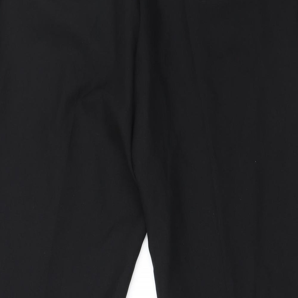 Womens UK Size 18 Preworn Regular Fit  Black Trousers
