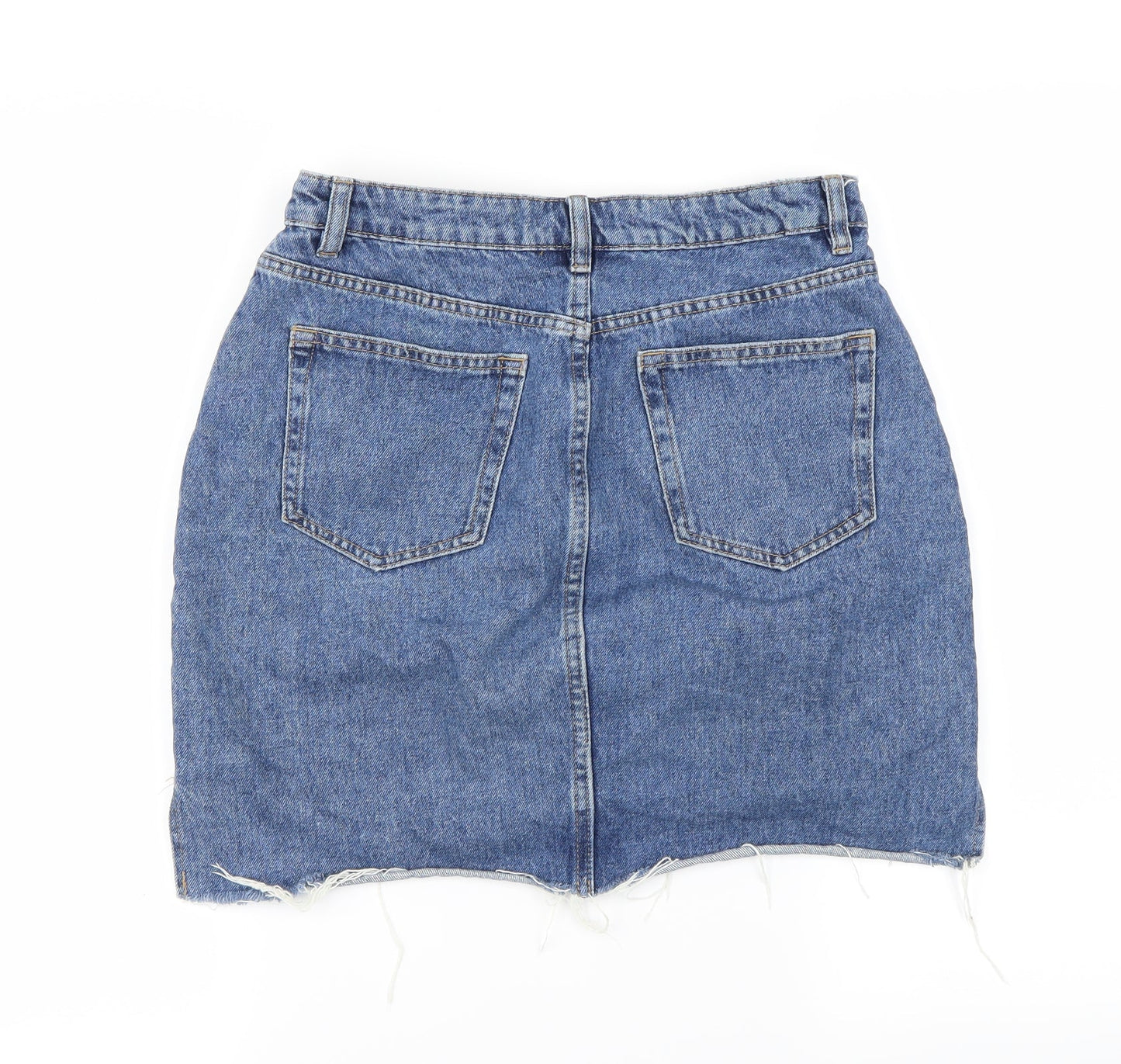 H&M Womens Blue   A-Line Skirt Size S