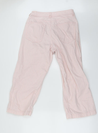 Topshop Womens Pink   Straight Jeans Size 30 in L23 in