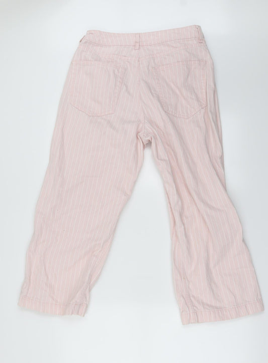Topshop Womens Pink   Straight Jeans Size 30 in L23 in