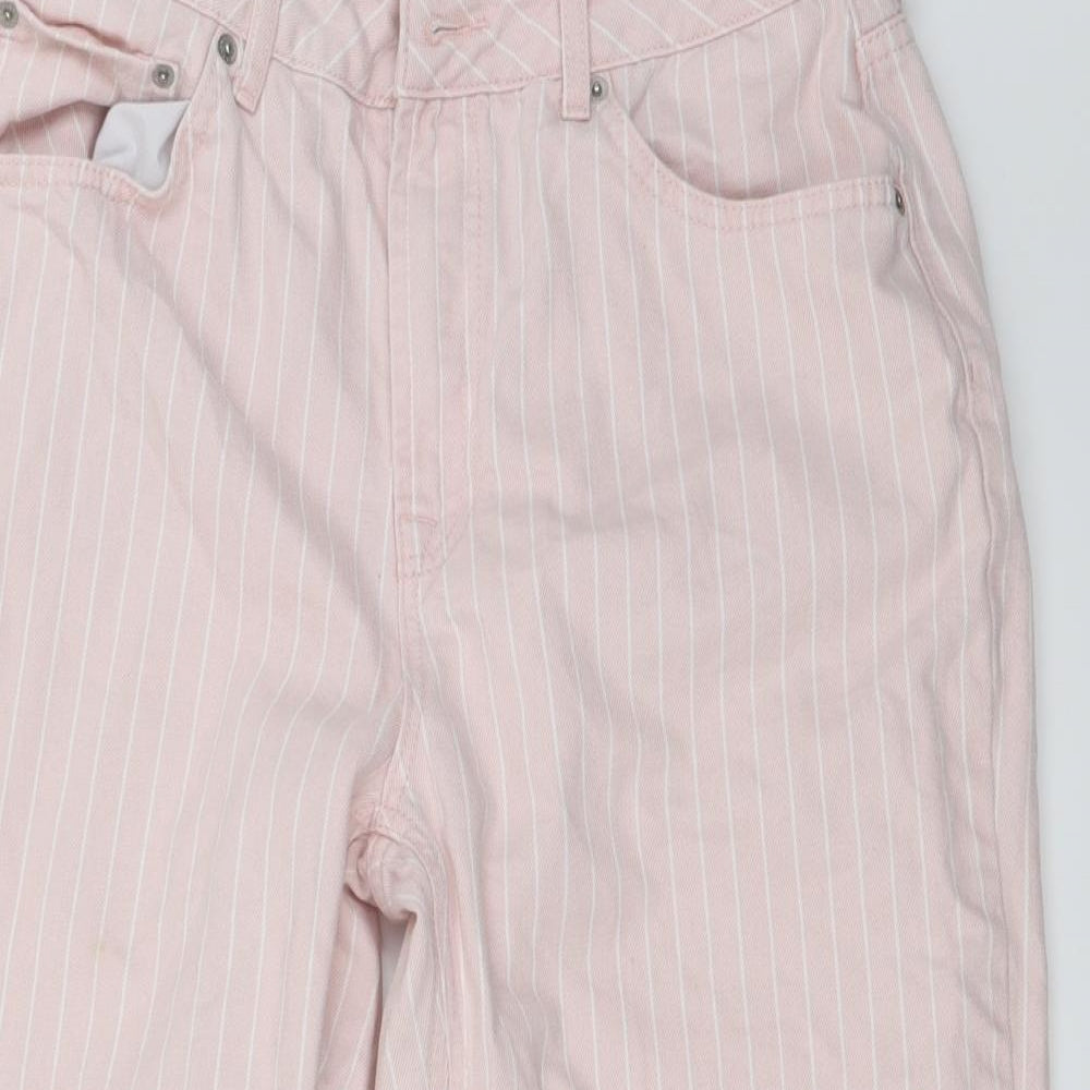 Topshop Womens Pink   Straight Jeans Size 30 in L23 in