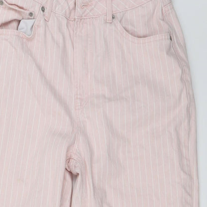 Topshop Womens Pink   Straight Jeans Size 30 in L23 in