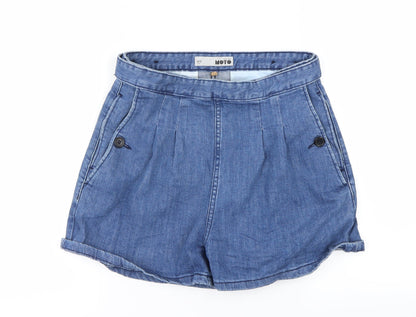 Topshop Womens Blue   Cut-Off Shorts Size 28 in