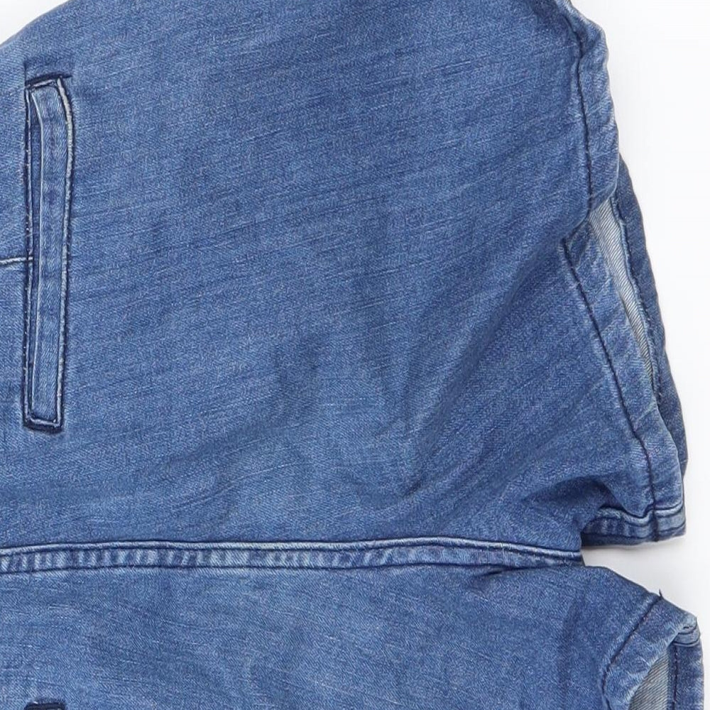 Topshop Womens Blue   Cut-Off Shorts Size 28 in