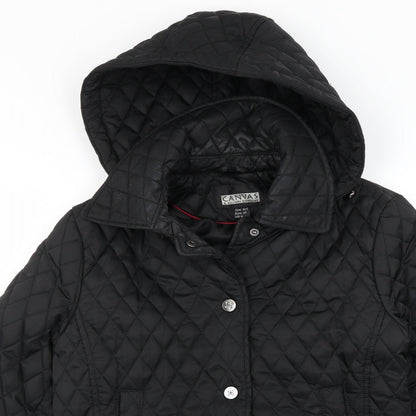 Canvas Womens Black   Jacket  Size 10
