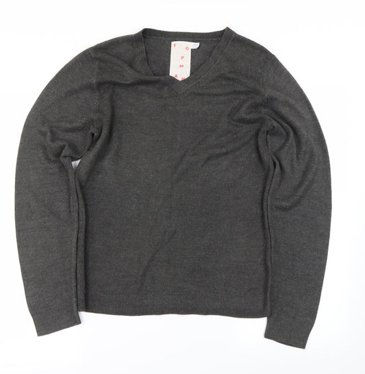Topman Mens Grey   Pullover Jumper Size S