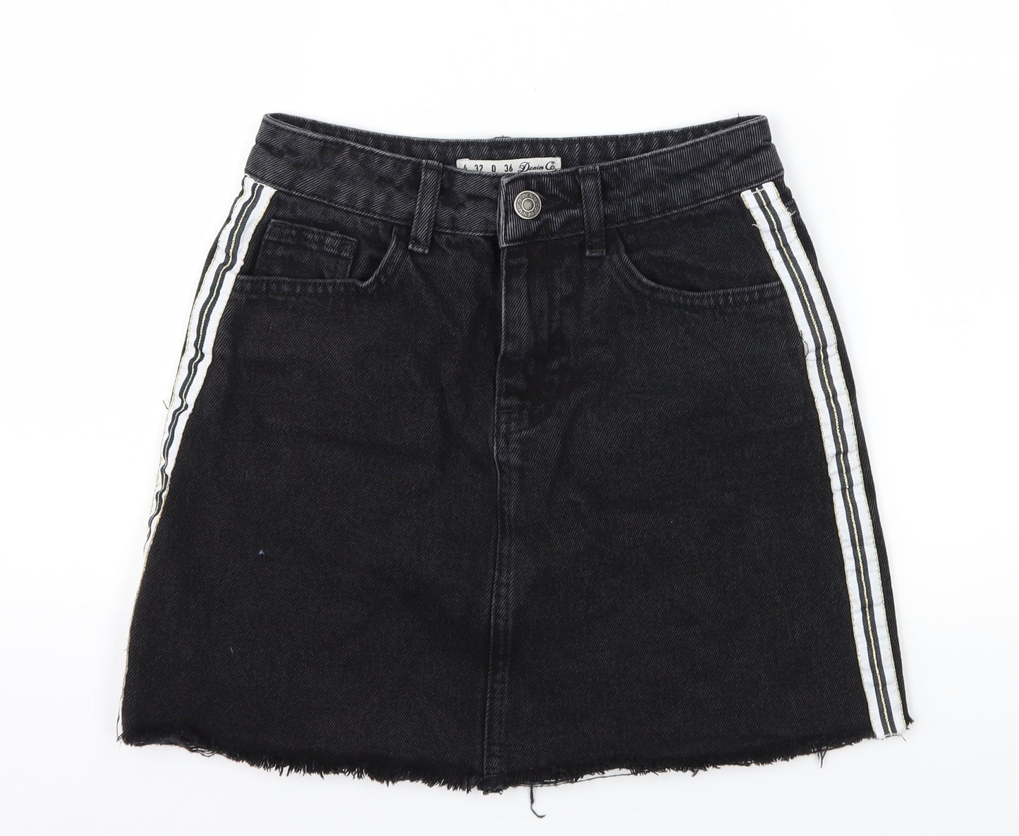 Womens UK Size 4 Denim & Co. A-Line Denim Skirt