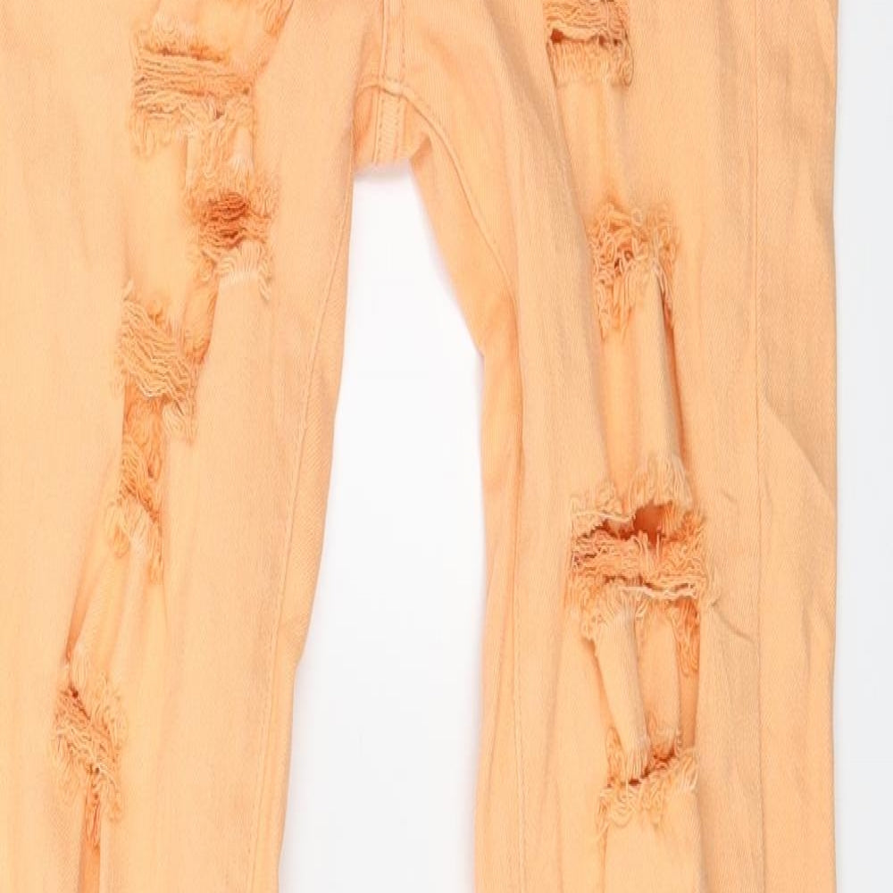 Suteblanco Jeans Womens Orange  Denim Skinny Jeans Size 6 L29 in