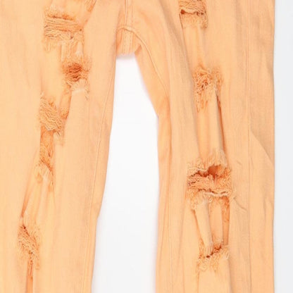 Suteblanco Jeans Womens Orange  Denim Skinny Jeans Size 6 L29 in