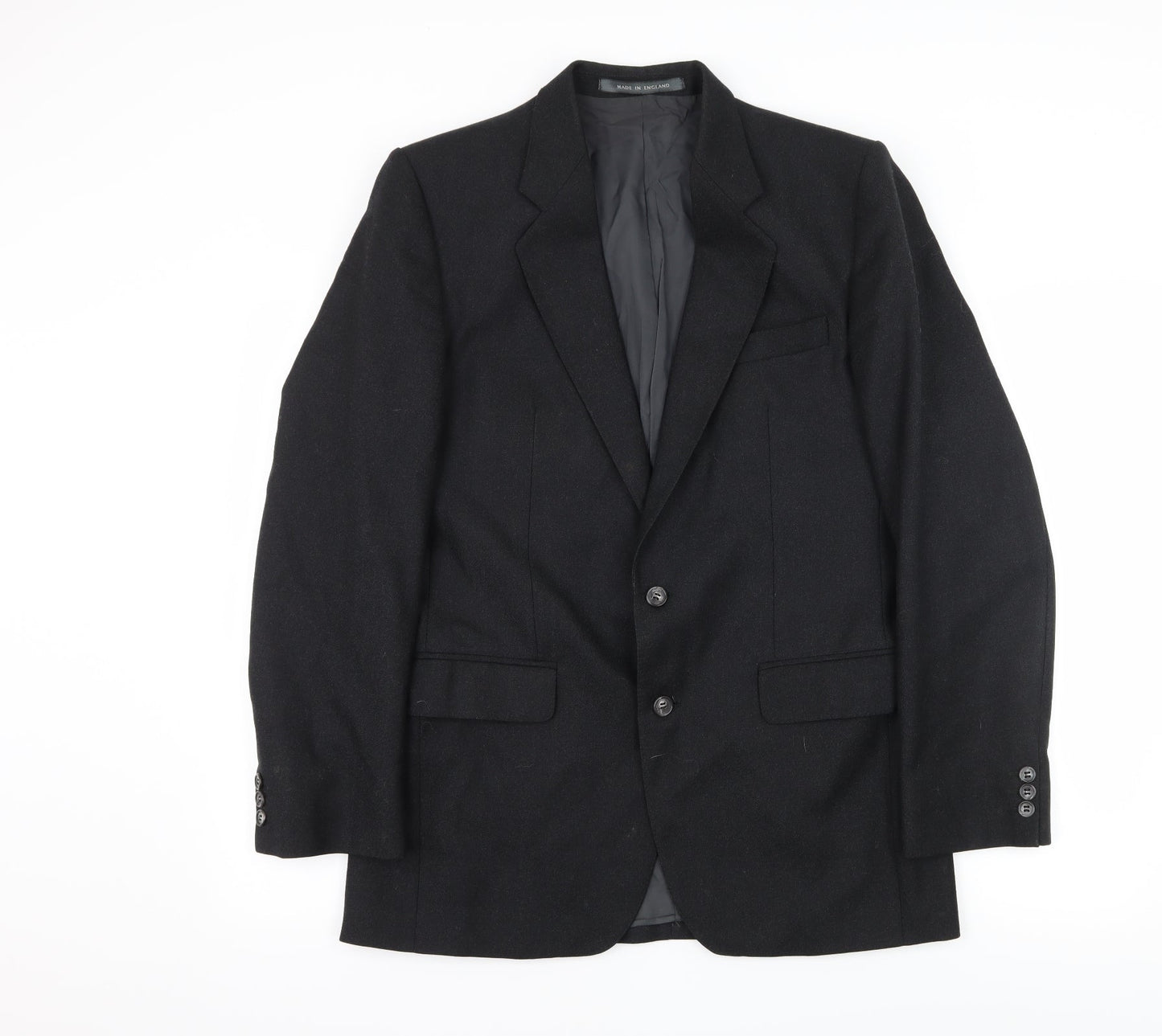 Mens UK Size L Pinstripe Regular Grey Suit Jacket