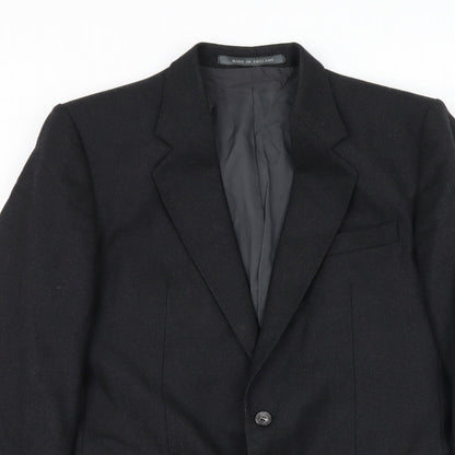 Mens UK Size L Pinstripe Regular Grey Suit Jacket