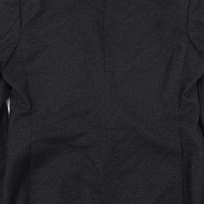 Mens UK Size L Pinstripe Regular Grey Suit Jacket