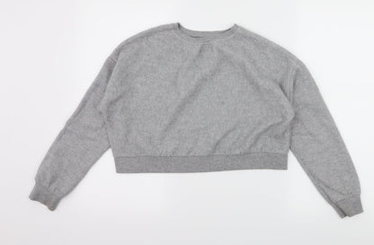 New Look Girls Grey  Jersey Pullover Sweatshirt Size 12-13 Years  - 1997