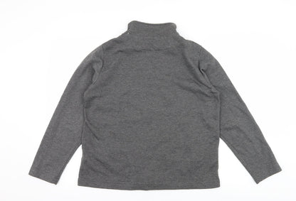 Damart Womens Grey  Jersey Full Zip Sweatshirt Size 10  - Flower