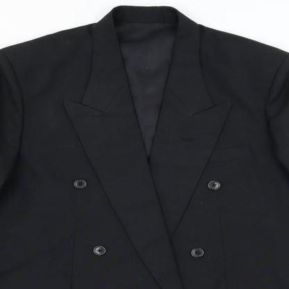 M.A.A Mens Black   Jacket Suit Jacket Size L