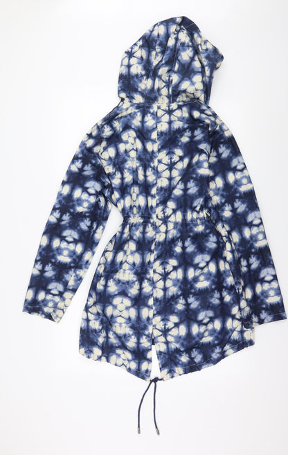Womens UK Size 10 Atmosphere Blue Parka Coat