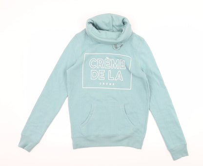 Primark Womens Blue  Jersey Pullover Sweatshirt Size 6  - Creme de la Creme