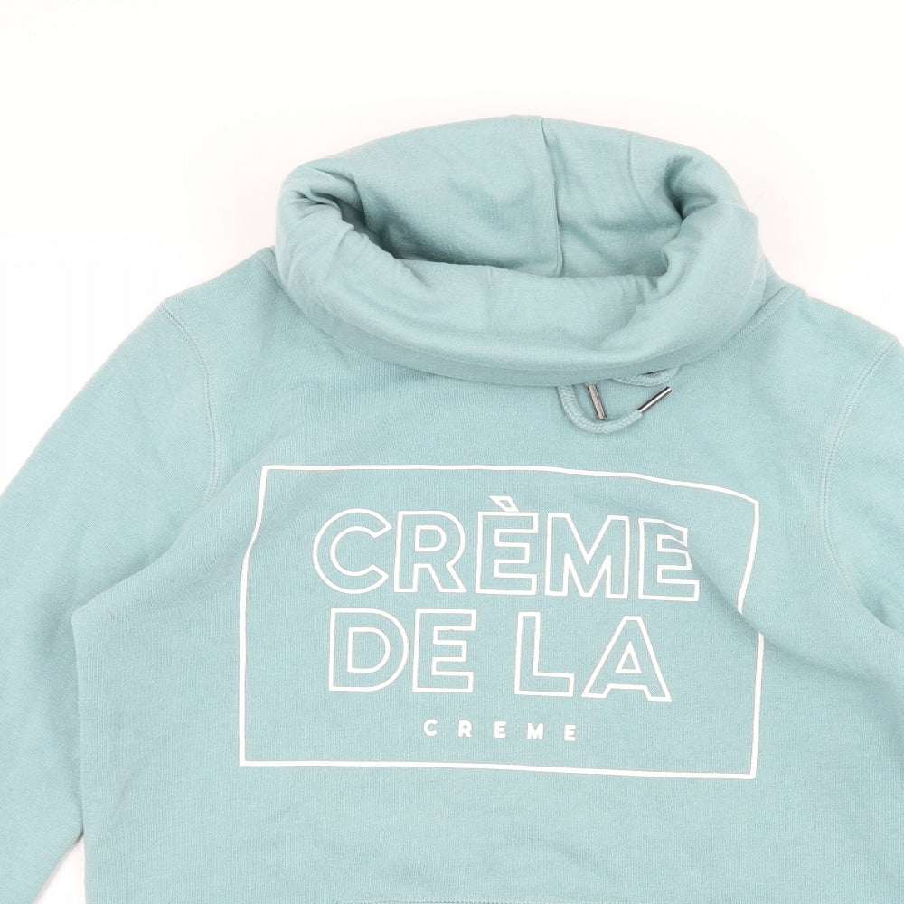 Primark Womens Blue  Jersey Pullover Sweatshirt Size 6  - Creme de la Creme