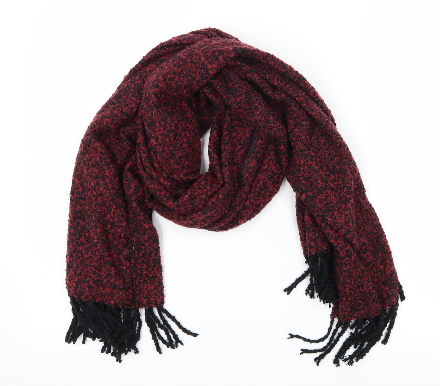 Preworn Womens Red  Knit  Scarf
