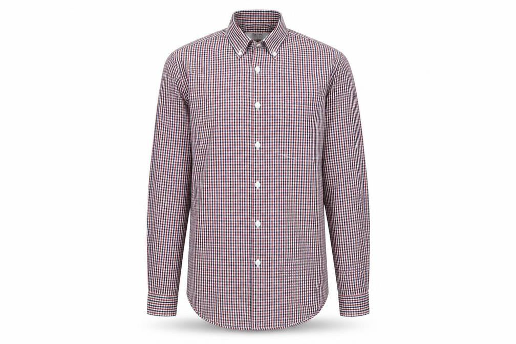 Mens UK Size XS Topman Red  Button-Up Long Sleeve Casual Shirt