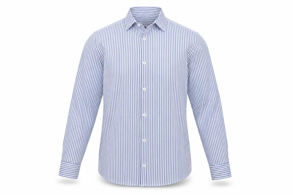 Mens UK Size XS River Island Blue  Button-Up Long Sleeve Casual Shirt