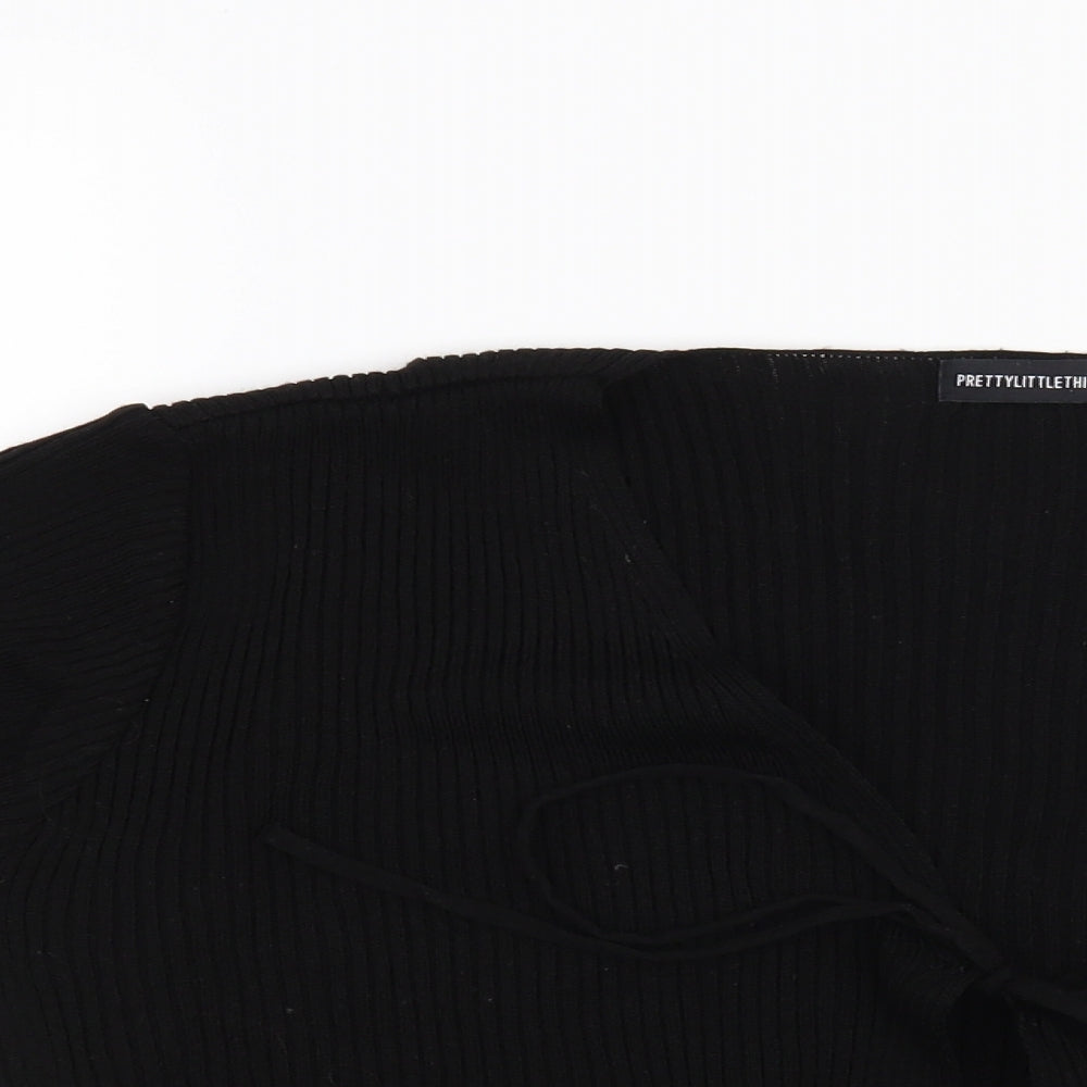 Pretty Little Thing Womens Black   Cardigan Jumper Size M