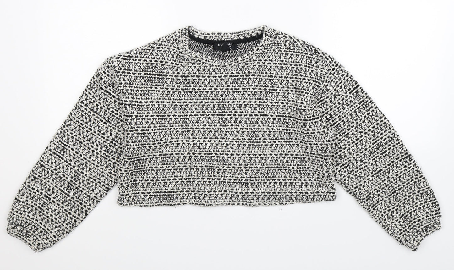 New Look Girls Grey  Knit Pullover Jumper Size 14-15 Years