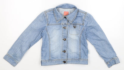 Annie Thornton Girls Blue  Denim Jacket  Size 6 Years