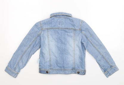 Annie Thornton Girls Blue  Denim Jacket  Size 6 Years