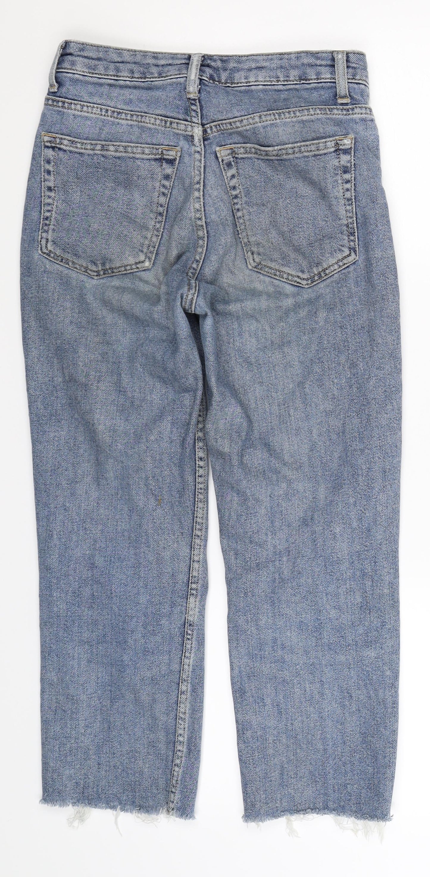 Topshop Womens Blue  Denim Cropped Jeans Size 26 in L22 in