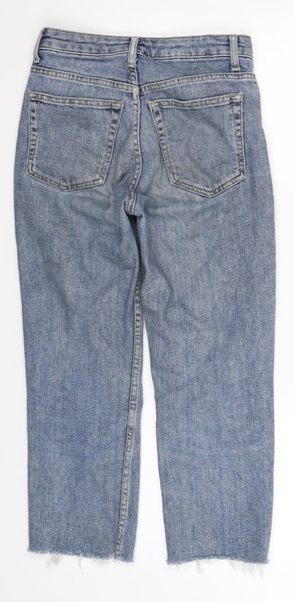 Topshop Womens Blue  Denim Cropped Jeans Size 26 in L22 in