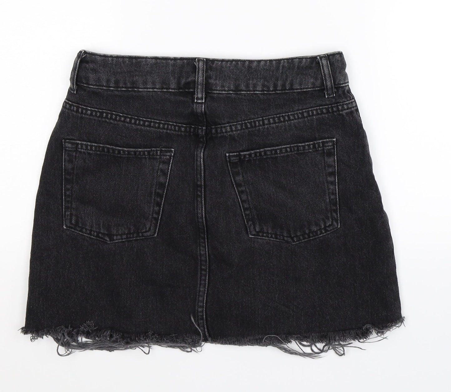 Womens UK Size 8 Topshop A-Line Denim Skirt