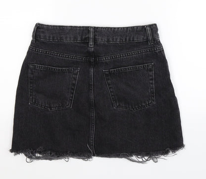 Womens UK Size 8 Topshop A-Line Denim Skirt