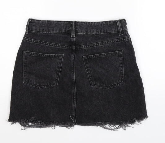 Womens UK Size 8 Topshop A-Line Denim Skirt