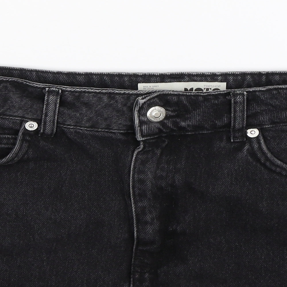 Womens UK Size 8 Topshop A-Line Denim Skirt