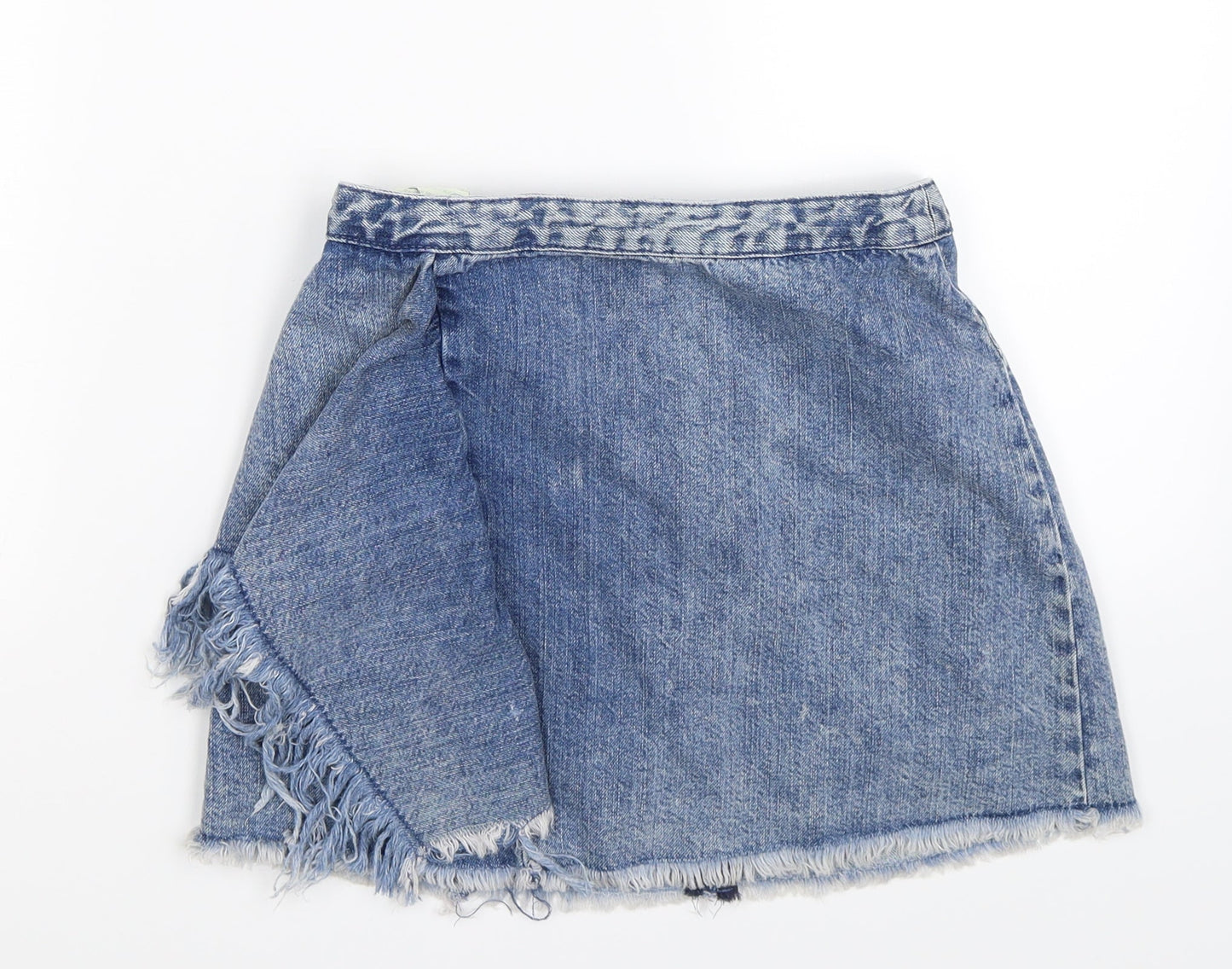 Womens UK Size XS Zara A-Line Denim Skirt