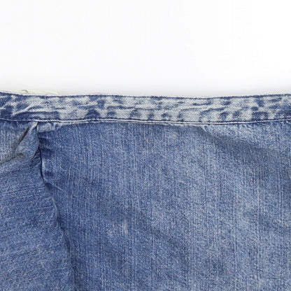 Womens UK Size XS Zara A-Line Denim Skirt