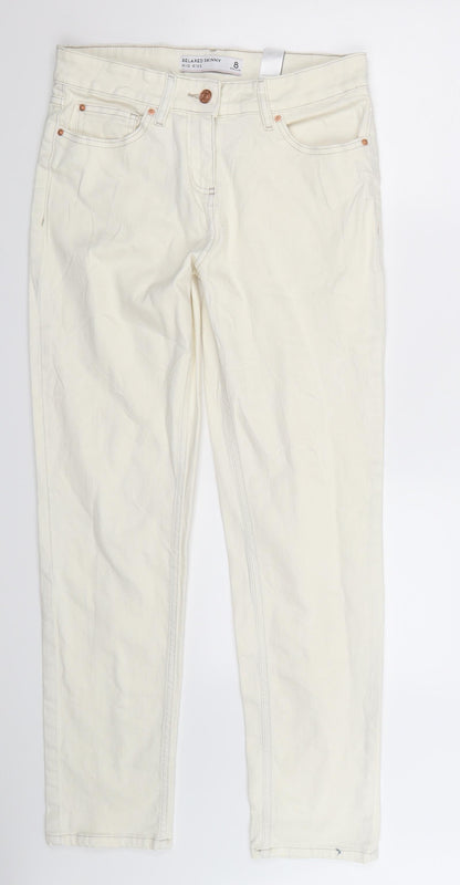 NEXT Womens White  Denim Skinny Jeans Size 8 L30 in
